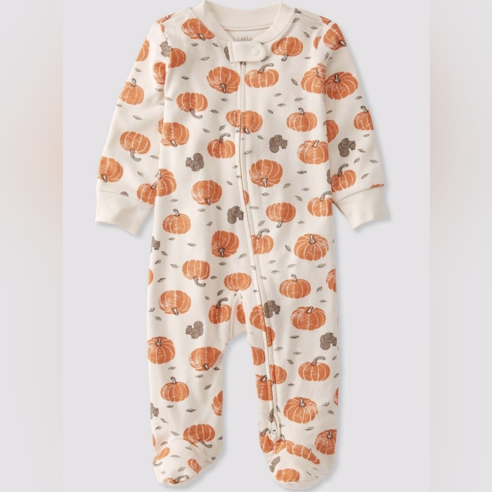 Carter's Organic Cotton Pajamas, Autumn Pumpkins with Squirrels